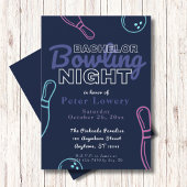 Bachelor Bowling Night Party Invitation