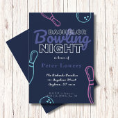 Bachelor Bowling Night Party Invitation