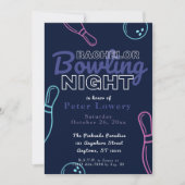 Bachelor Bowling Night Party Invitation (Devant)