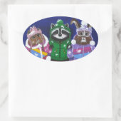 Bachelor Brats Ovale Sticker (Tas)