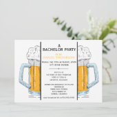Bachelor Brew Party Invitation (Debout devant)