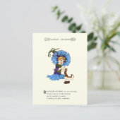 Bachelor Button Briefkaart (Staand voorkant)