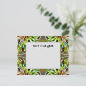 Bachelor Button Postcard Uitnodiging Briefkaart (Staand voorkant)