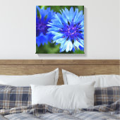 Bachelor Buttonnen Canvas Afdruk (Insitu (Slaapkamer))