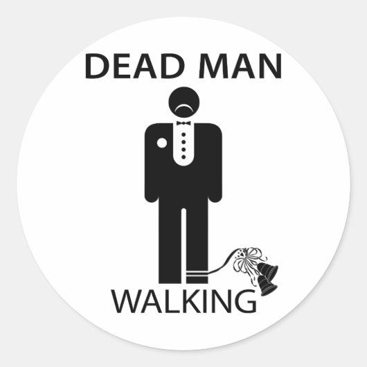 Bachelor: Dead Man Walking Sticker (Voorkant)