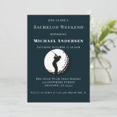 Bachelor Golf Weekend Party Invitation (Debout devant)