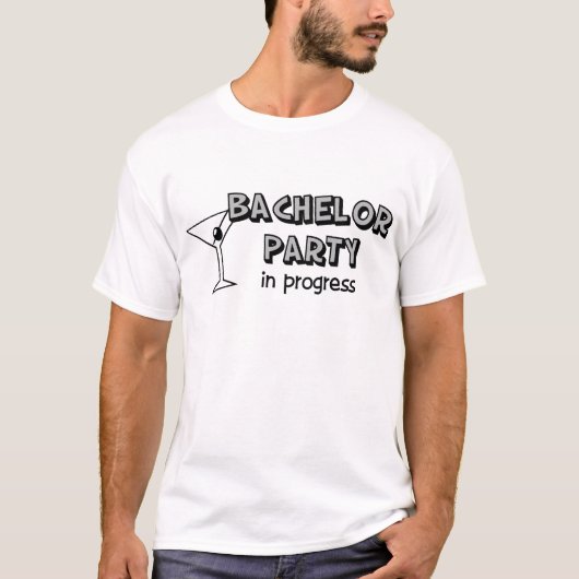 Bachelor in de vooruitgang t-shirt (Voorkant)
