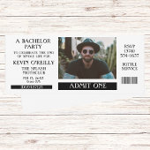 Bachelor of Stag Party Foto Uitnodiging Ticket