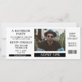 Bachelor ou Stag Party Photo Invitation Billet (Devant)