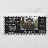 Bachelor ou Stag Party Photo Invitation Billet (Devant)