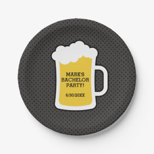 Bachelor-partij bij het Beer Tasting Papieren Bordje
