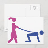 bachelor-partijpictogram briefkaart (Voorkant / Achterkant)