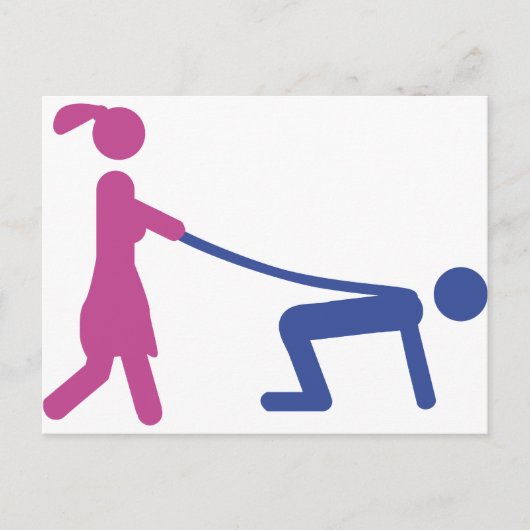bachelor-partijpictogram briefkaart (Voorkant)