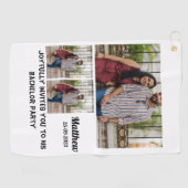 Bachelor Party, aangepast 3 Foto collage Golfhanddoek (Horizontaal)