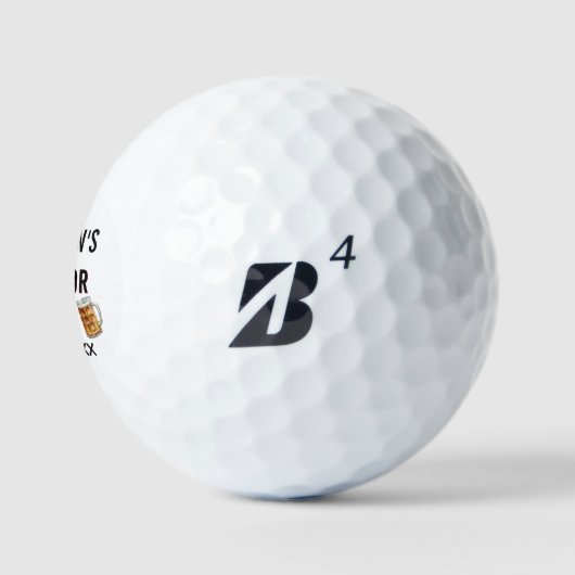 Bachelor Party Bier Mokken Naam Datum Golfballen (Logo)