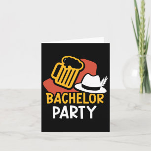 Bachelor Party Bride Groom Team Kaart