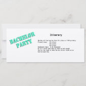 Bachelor Party Bus Pas Kaart (Achterkant)