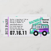 Bachelor Party-bus Programma (Voorkant / Achterkant)