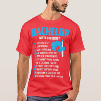 Bachelor Party Checklist Bruid T T-shirt