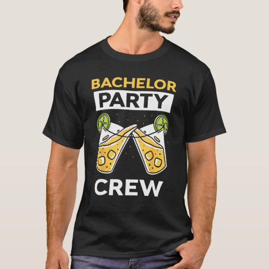 Bachelor Party Crew Bride Groom Team T-shirt (Voorkant)