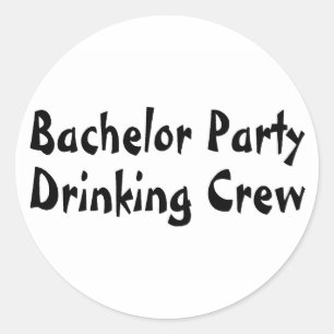 Bachelor Party Drink bemanning Ronde Sticker