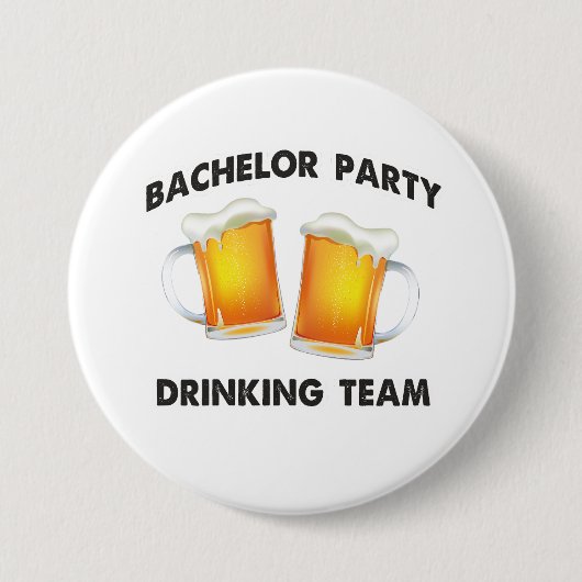 Bachelor Party Drink Team Button (Voorkant)