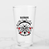 Bachelor party El Borracho Beer Glas (Voorkant)