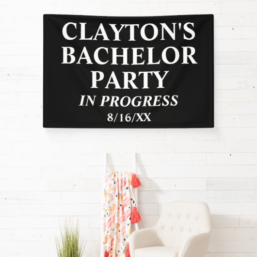 Bachelor Party en cours Bannière (Insitu)