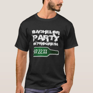 Bachelor party en cours t-shirts pour l'équipe mar