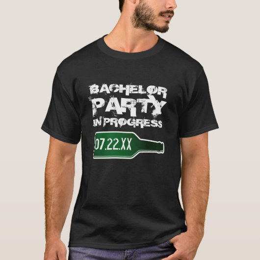 Bachelor party en cours t-shirts pour l'équipe mar (Devant)