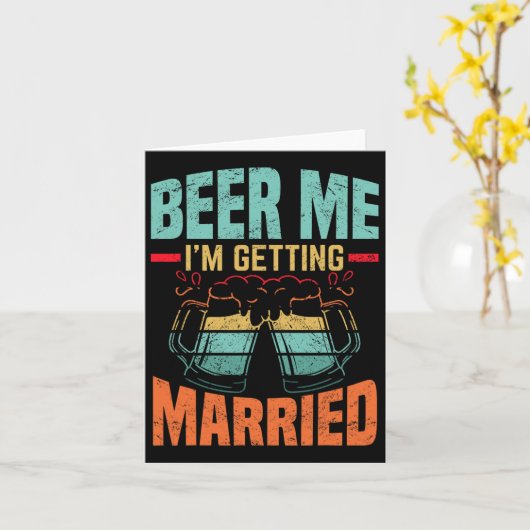 Bachelor Party Finance Verloving voor bruidegom Kaart (Gele Bloem)