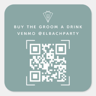 Bachelor Party Fonds   Koop De Bruidegom Eén Voor  Vierkante Sticker