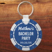 Bachelor Party Gambling Poker Chip Sleutelhanger (Voorkant)
