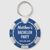 Bachelor Party Gambling Poker Chip Sleutelhanger (Achterkant)