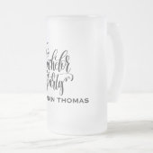 Bachelor Party - Gepersonaliseerde beste man Matglas Bierpul (Voorkant rechts)