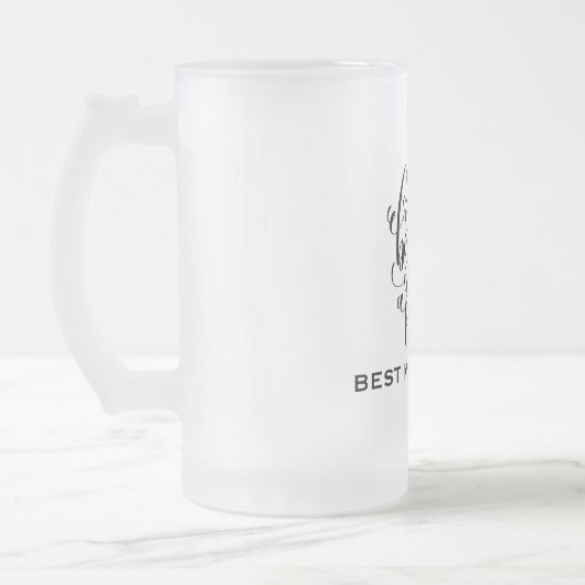 Bachelor Party - Gepersonaliseerde beste man Matglas Bierpul (Links)