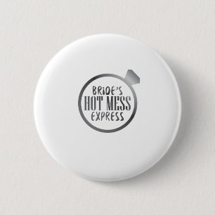 Bachelor Party Gift for men Groom's wolf Ronde Button 5,7 Cm