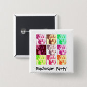 Bachelor Party Gifts Vierkante Button 5,1 Cm (Voorkant /achterkant)