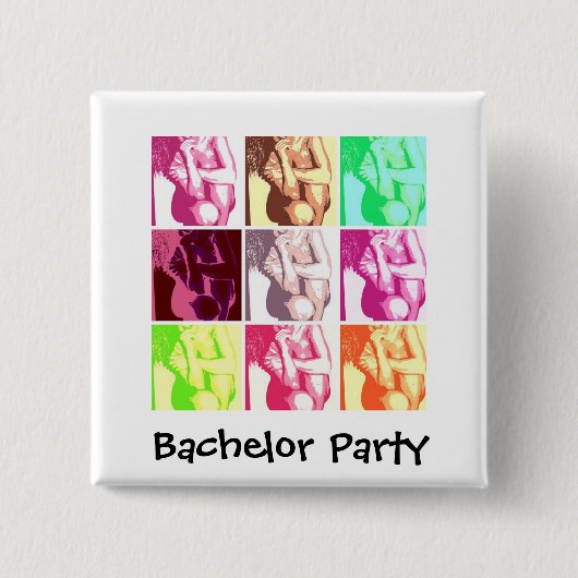 Bachelor Party Gifts Vierkante Button 5,1 Cm (Voorkant)