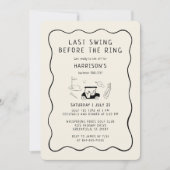 Bachelor Party Golf Laatste Swing Voor De Ring Kaart (Voorkant)