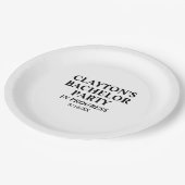 Bachelor Party in Progress Paper Borden Papieren Bordje (Gekanteld)