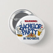 Bachelor Party in uitvoering Ronde Button 5,7 Cm (Voorkant /achterkant)