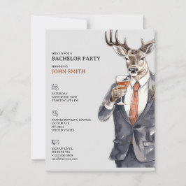 Bachelor Party Invitation Men Template Aankondiging