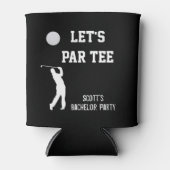 Bachelor Party Let's Par T-shirt Golfing Trip Blikjeskoeler (Voorkant)