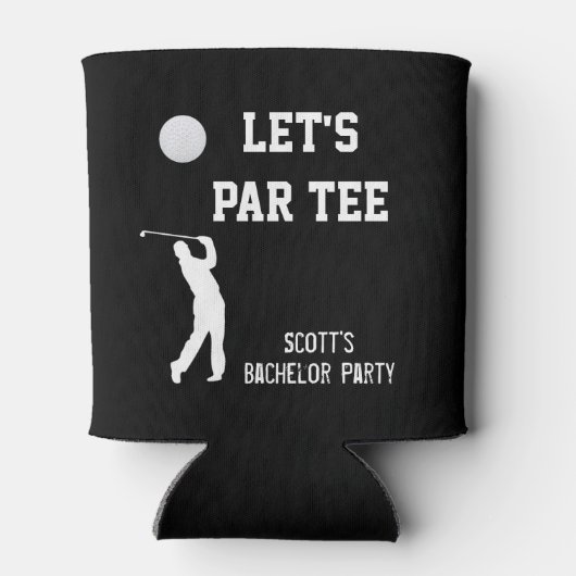 Bachelor Party Let's Par T-shirt Golfing Trip Blikjeskoeler (Achterkant)