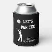 Bachelor Party Let's Par T-shirt Golfing Trip Blikjeskoeler (Blikje Achterkant)