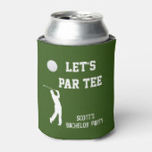 Bachelor Party Let's Par T-shirt Golfing Trip Blikjeskoeler (Blikje Voorkant)