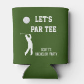 Bachelor Party Let's Par T-shirt Golfing Trip Blikjeskoeler (Achterkant)