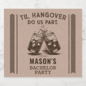 Bachelor Party Liquor Bottle Étiquettes (Étiquettes simples)