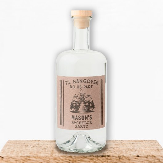 Bachelor Party Liquor Bottle Étiquettes
